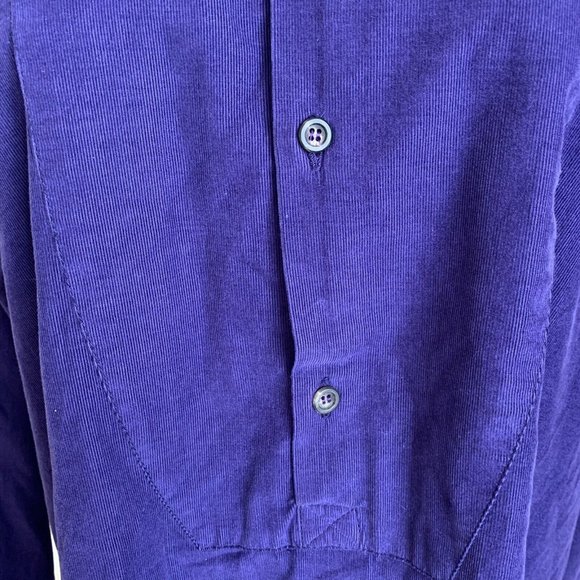 Eskandar Purple Cotton Corduroy Shirt Shirting Top Tunic Tincture sz 0 XS GOOP - Picture 3 of 11